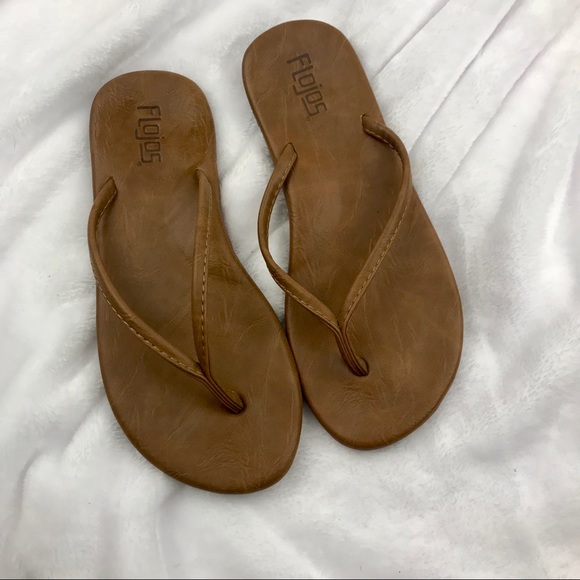 flojos leather flip flops